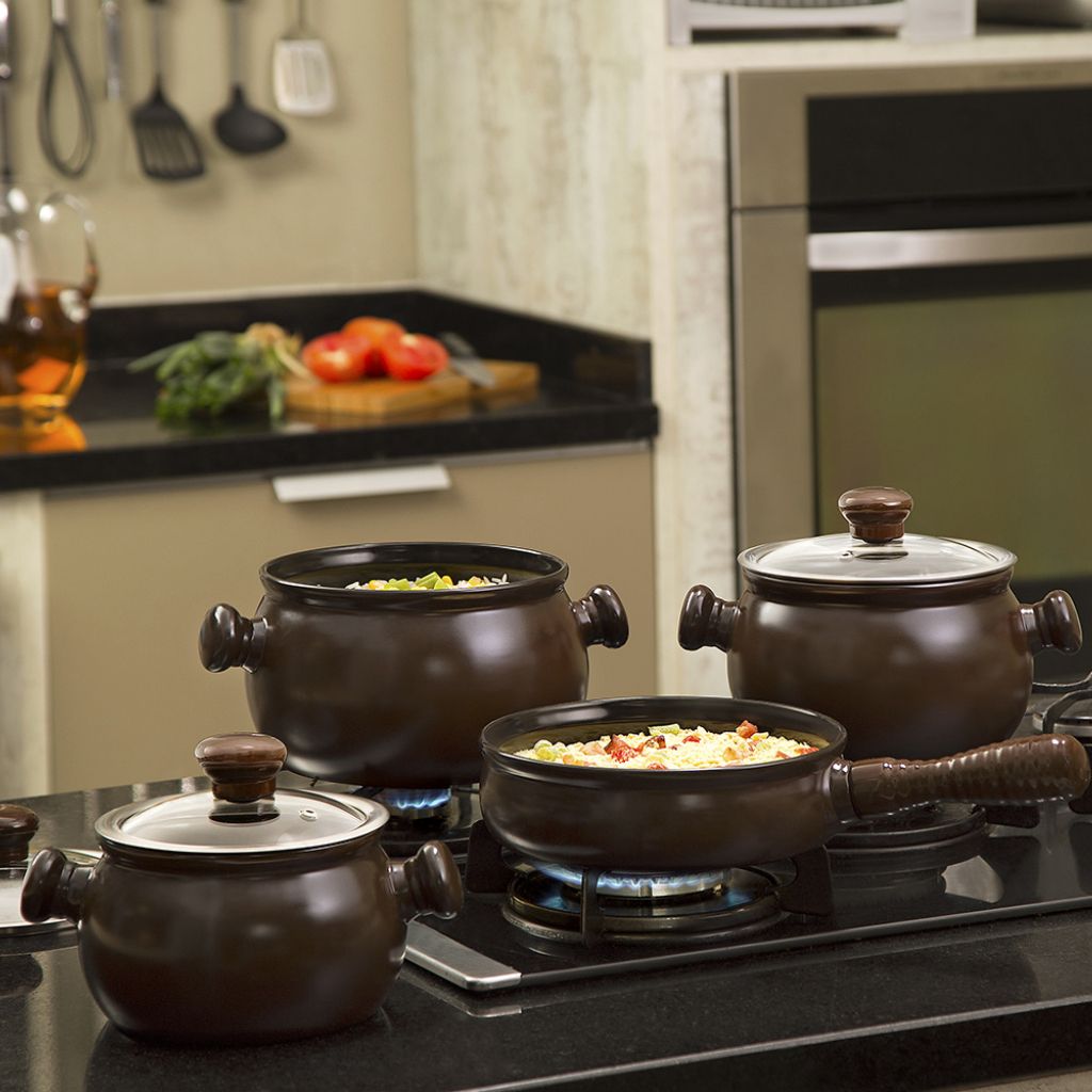 Panelas totalmente de cerâmica